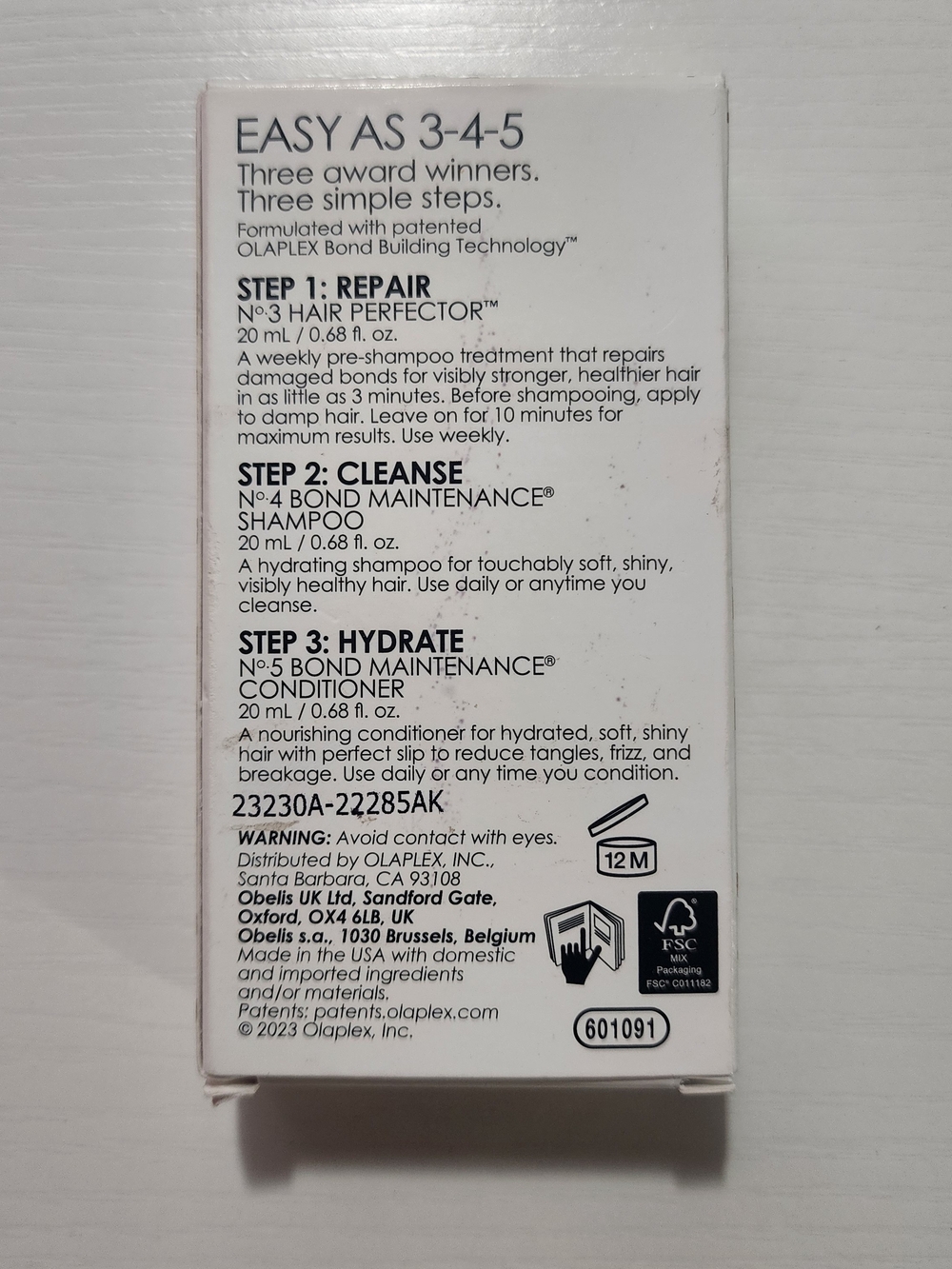 OLAPLEX White & Gold Travel Trio Hair Repair Set - Picture 2 of 2